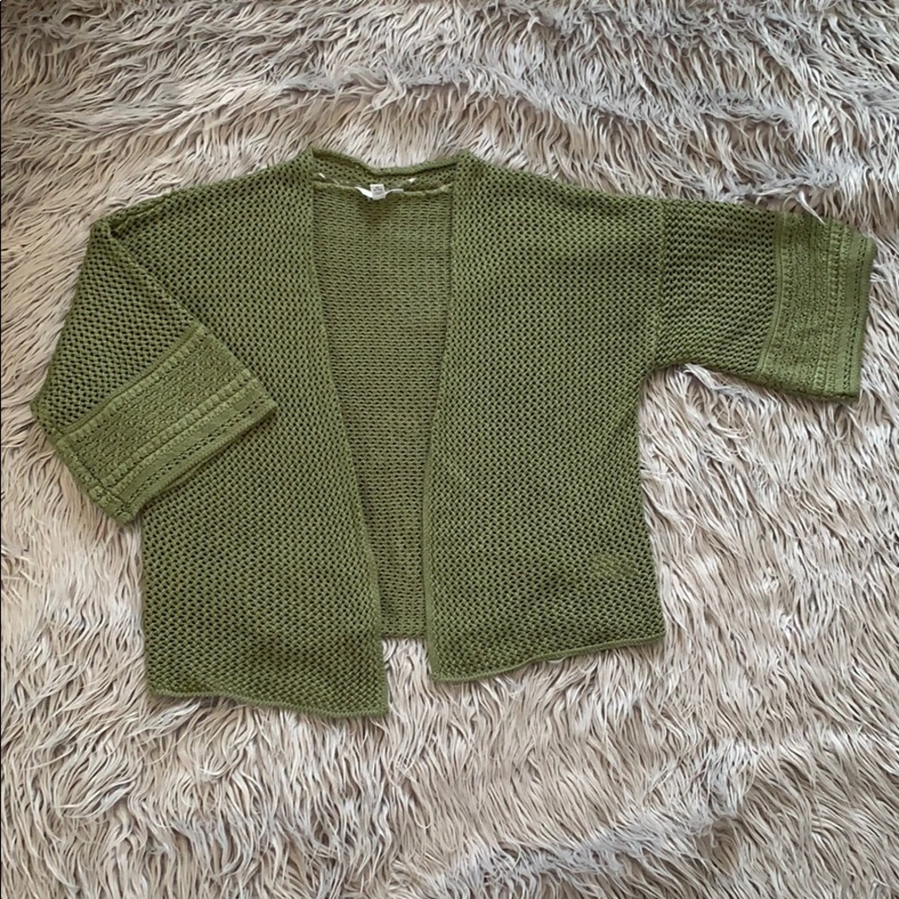 Knit open cardigan